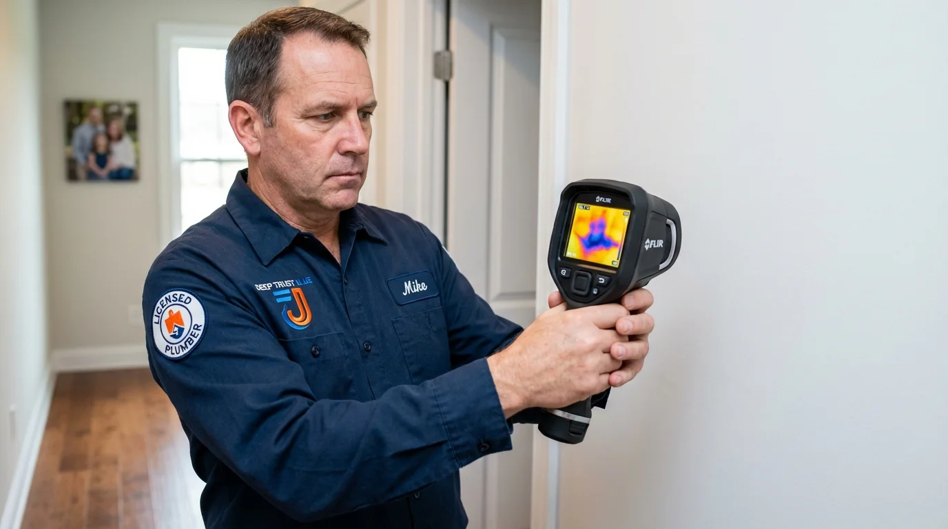 Thermal imaging leak detection by Johns Plumbing LLC in Moravian Falls